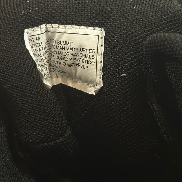 Khombu Men's Summit Black Leather Hiking Boots Size 12 - Picture 8 of 10